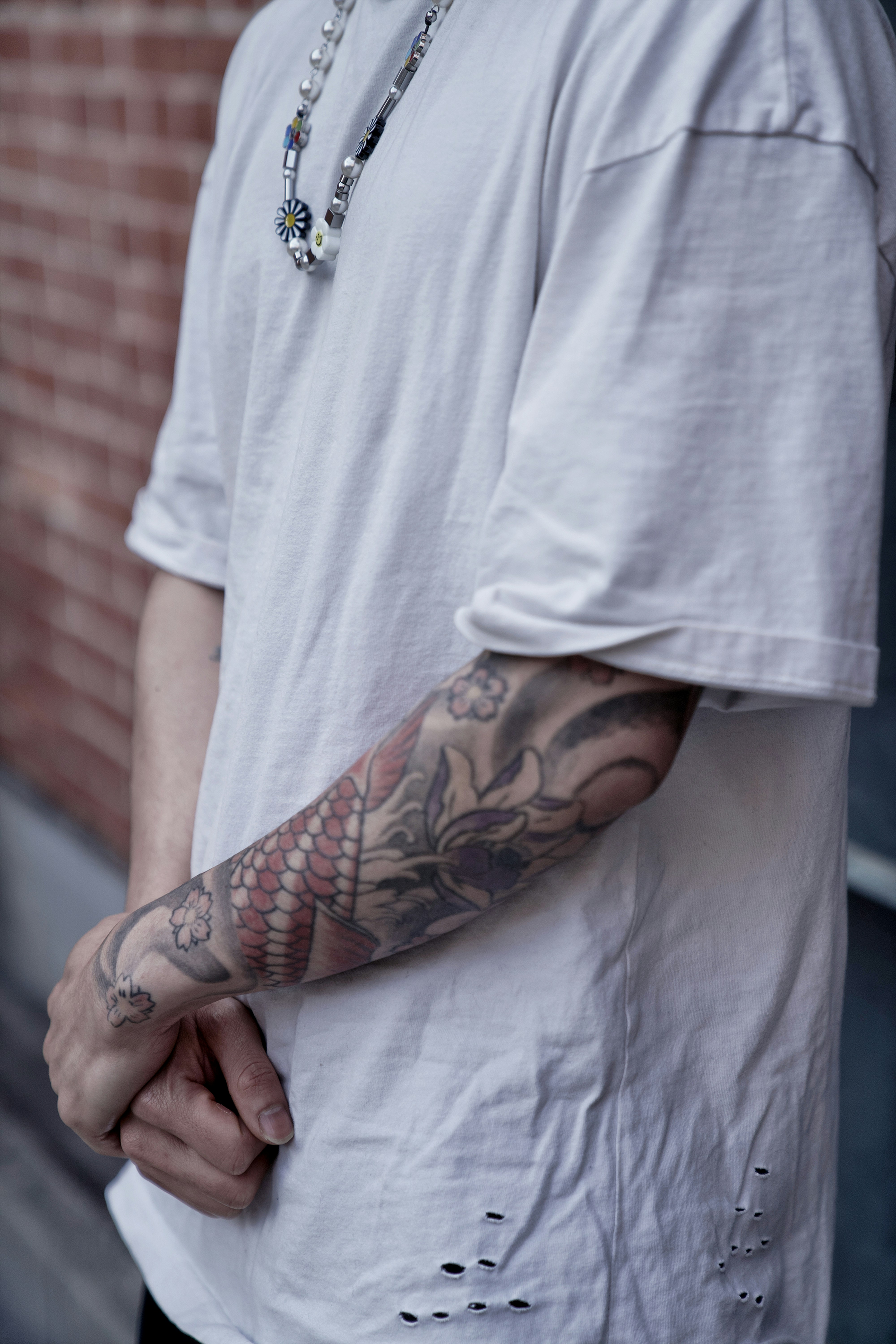 Tattoo artist at work