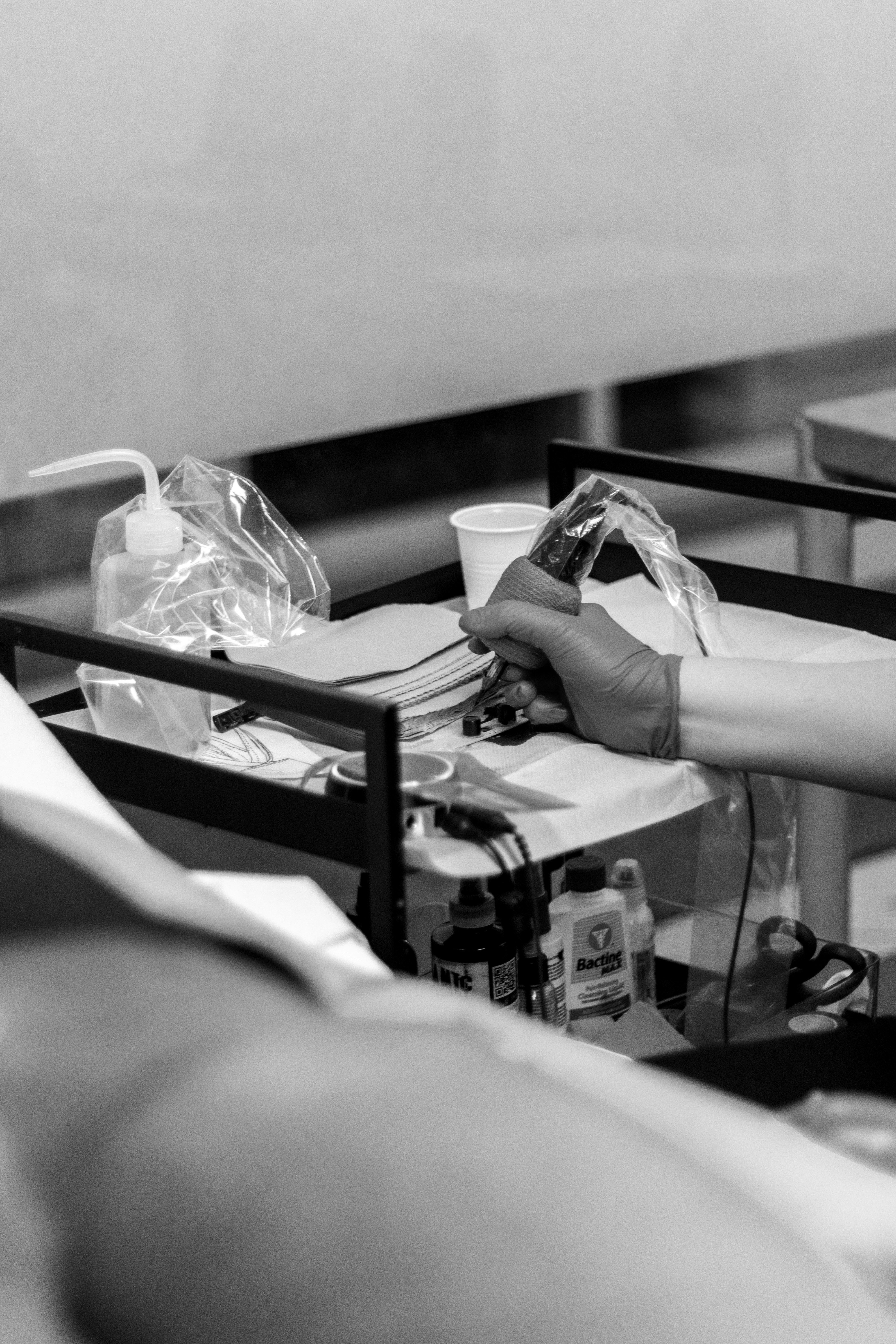 Tattoo studio interior