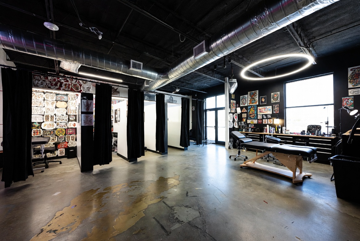 Tattoo studio interior